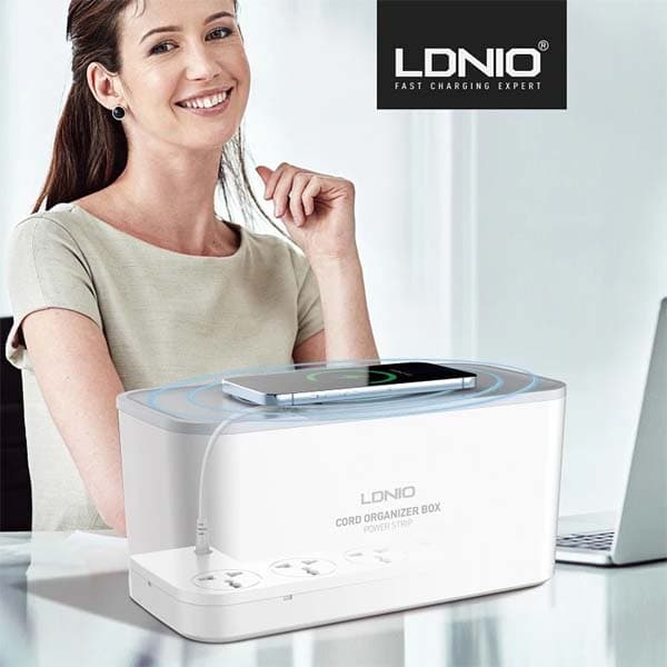 LDNIO SCW5354 Power Strip with Wireless Charger